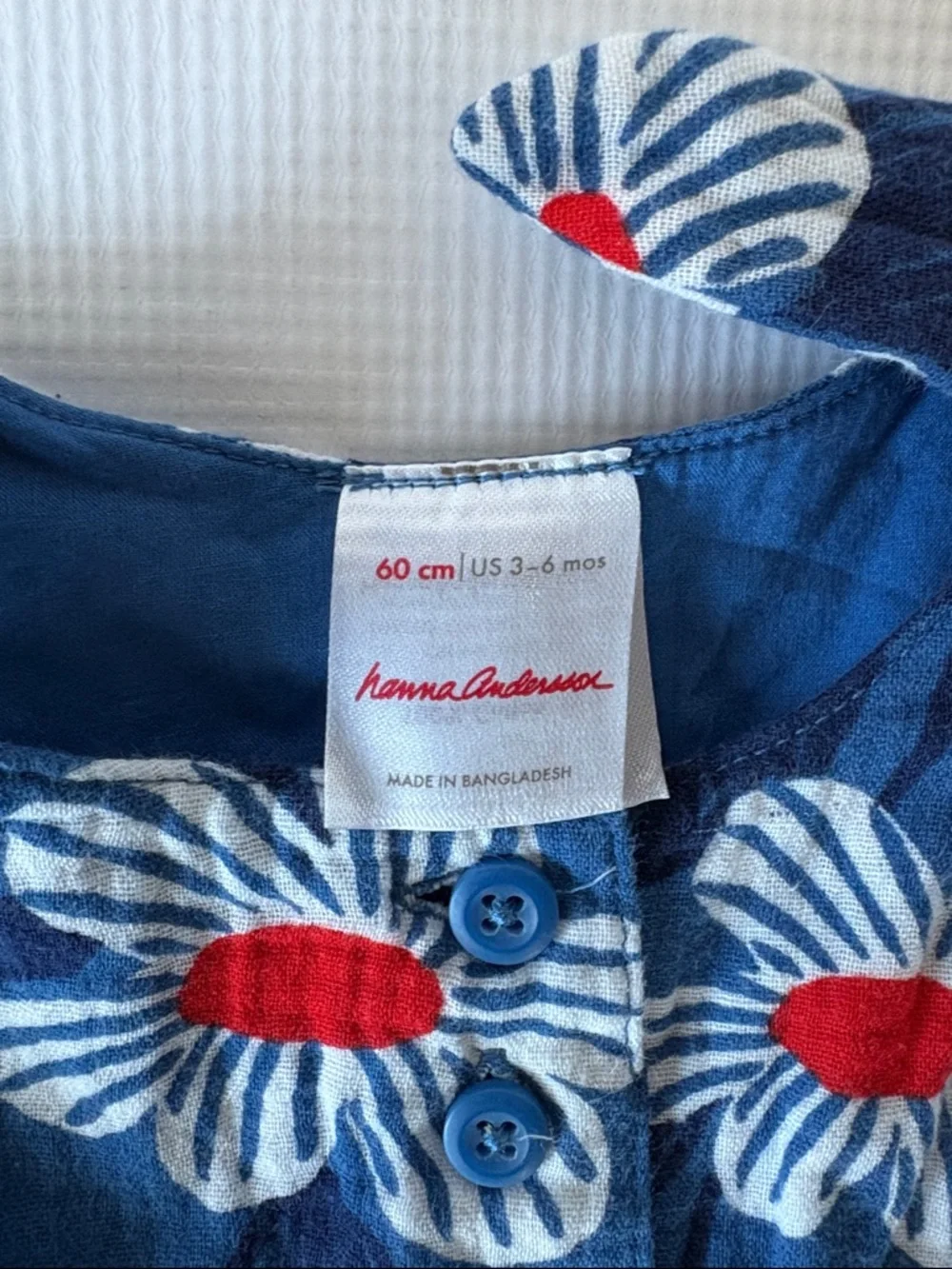 HANNA ANDERSSON GIRLS DRESS WITH DIAPER COVER SIZE 3-6mo